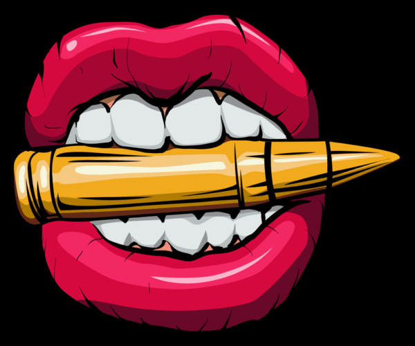 Bullet Bite - Red Lips Art