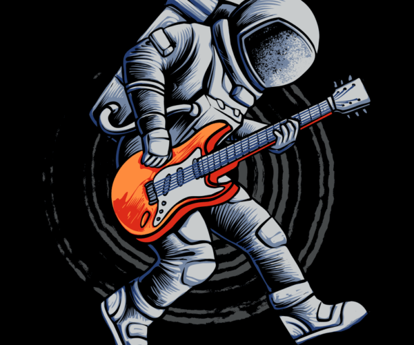 Astronaut Guitarist - Cosmic Rock Star