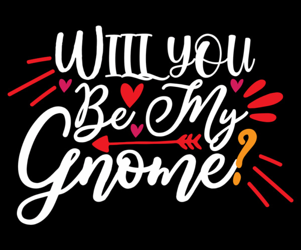 Gnome Proposal - Valentine's Day Design