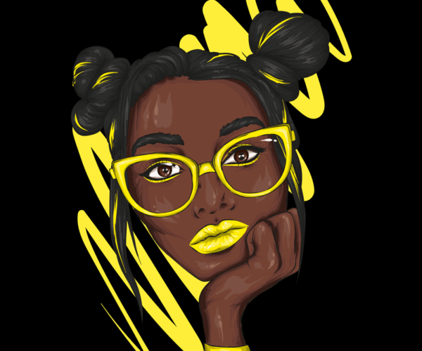 Chic Thinker - Yellow Aesthetic