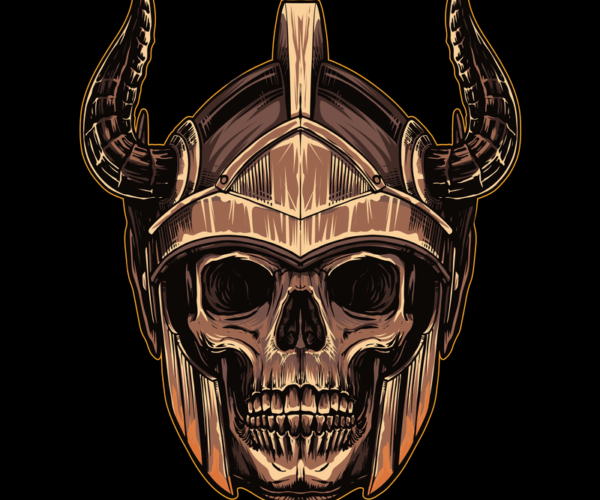 Viking Skull - Warrior's Demise
