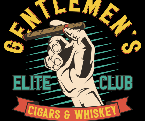 Gentleman's Elite Club - Whiskey & Cigar Emblem