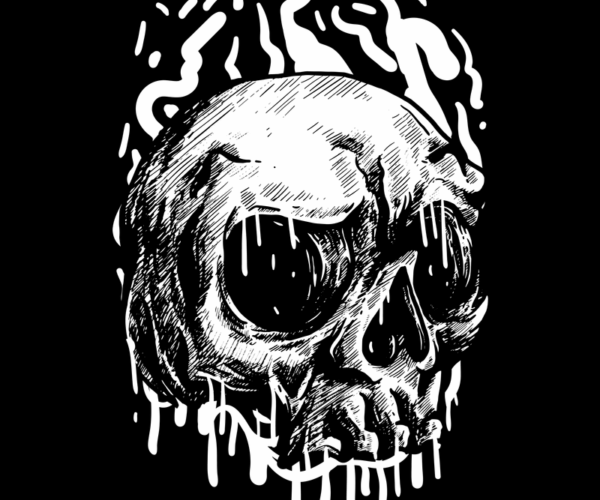 Skull Drip - Grungy Horror
