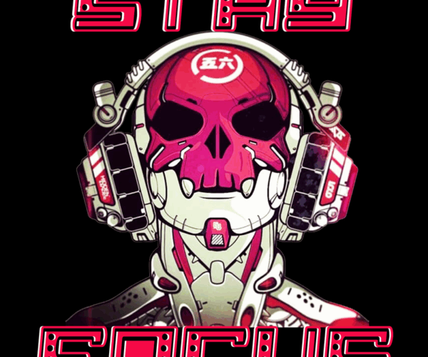 Cyberpunk Skull - Focused Beats Edition