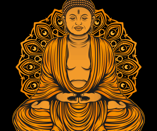 Meditating Buddha - Enlightened Serenity