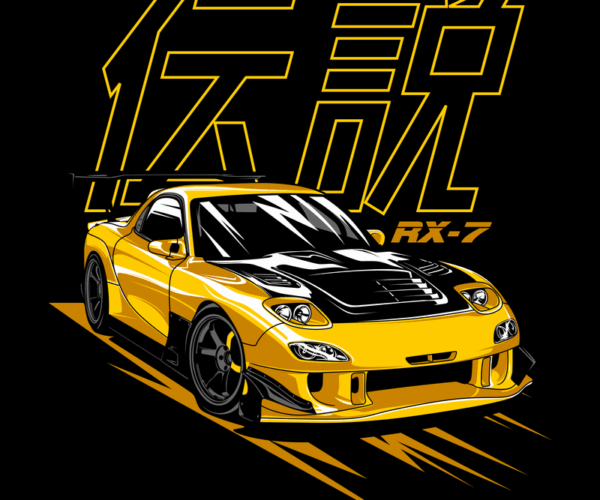 RX-7 Legends - Vector Art Car