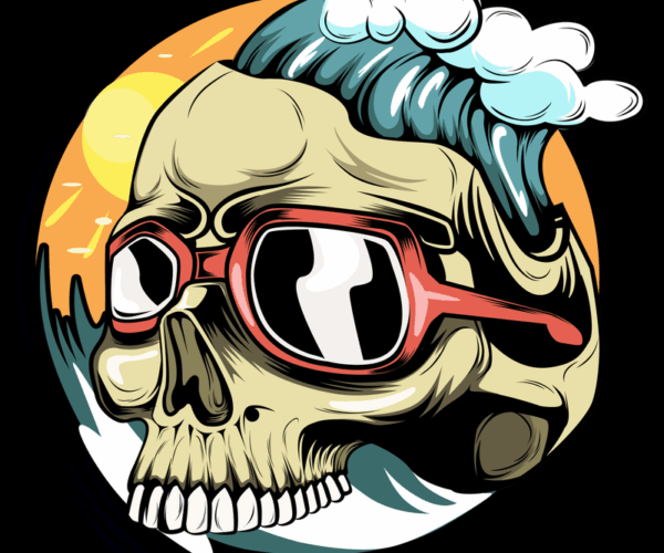 Skull Surfer - Ocean Mind