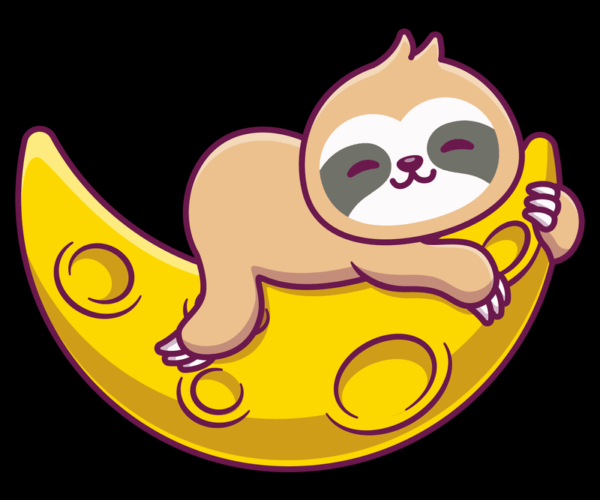 Sleeping Sloth - Moon Dreamer