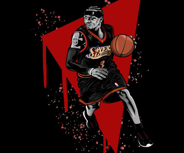 Allen Iverson - Vector Art Icon