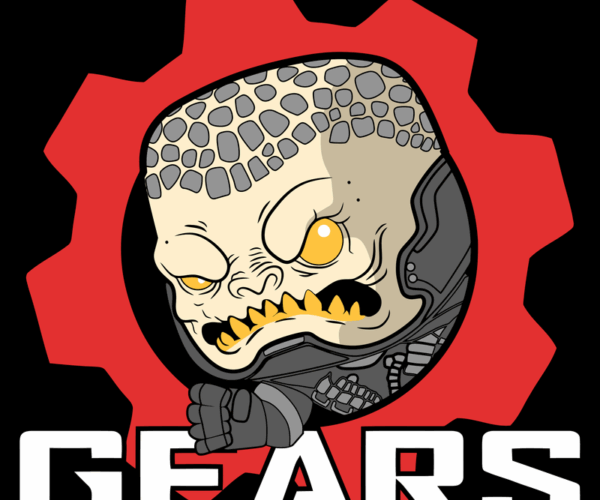 Locust Grunt - Stylized Gears Logo