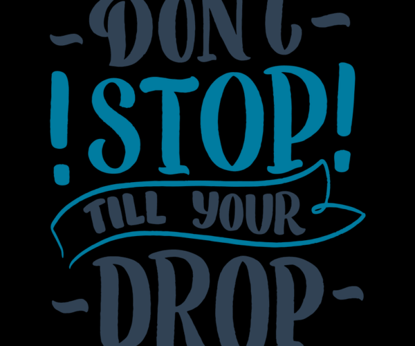Motivational Typography + Drop Phrase