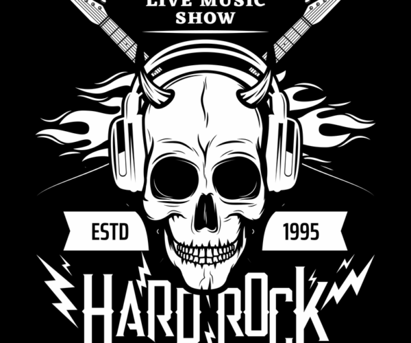 Hard Rock Skull - Festival Illustration
