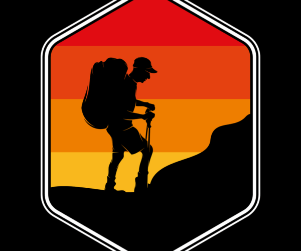 Hiker Silhouette - Sunset Expedition