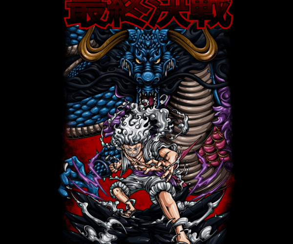 Luffy vs. Kaido - Final Battle Illustration