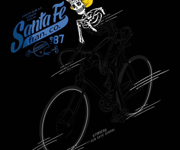 Cycling Skeleton - Vintage Racer
