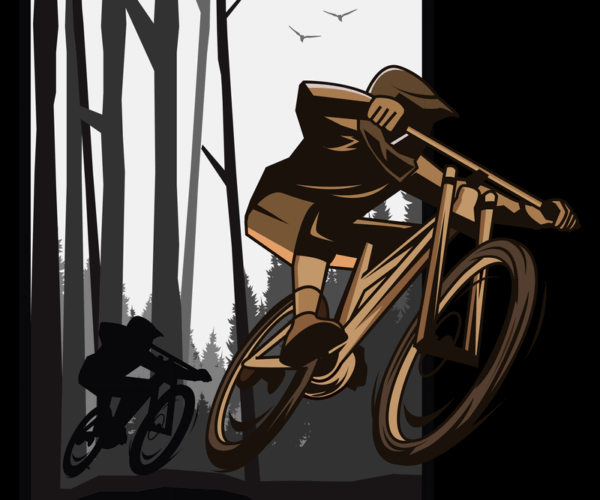 Mountain Bike - Forest Jump