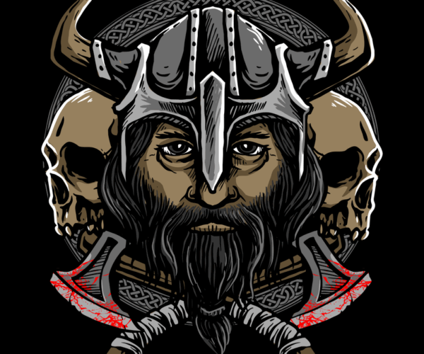 Viking Warrior - Skull Clan Emblem