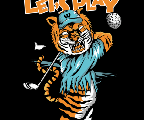 Golf Tiger - Playful Swing