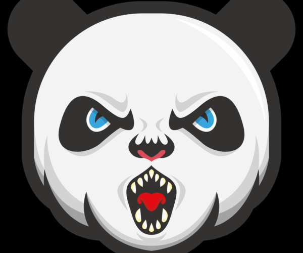 Angry Panda - Vector Mascot