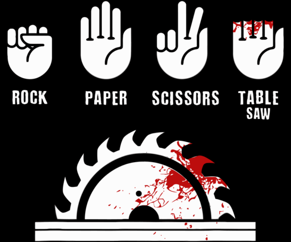 Table Saw Mishap - Humorous Cautionary Tale