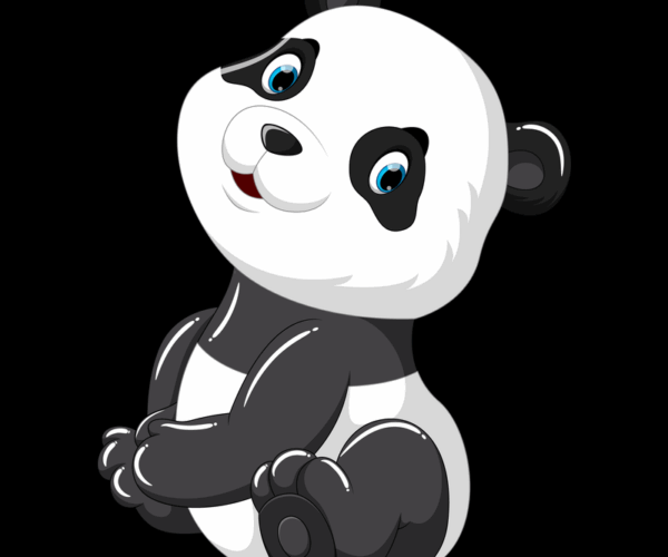 Cute Panda Illustration - Cartoon Style