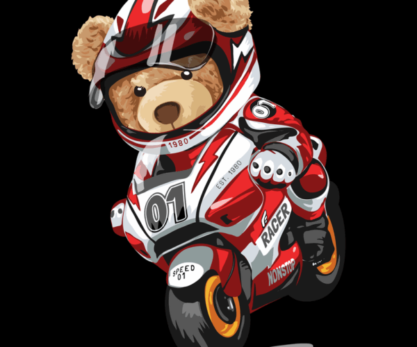 Teddy Racer - Motorsport Mascot