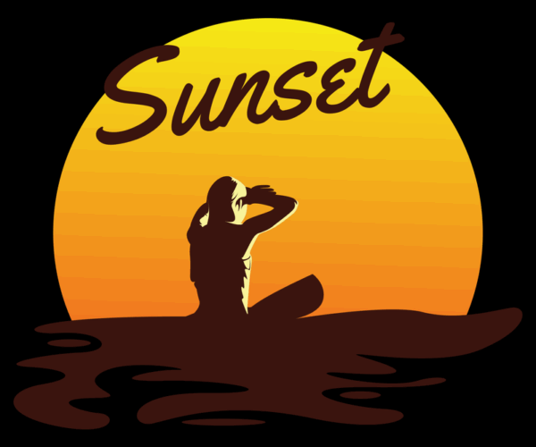 Sunset Serenity - Contemplative Scene