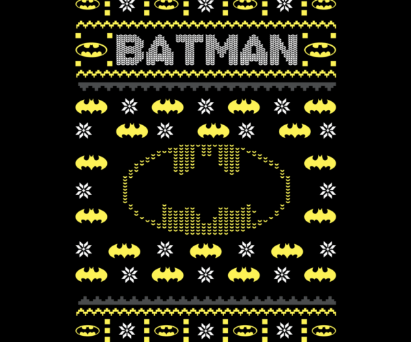 Batman Christmas Sweater - Knitted Pattern