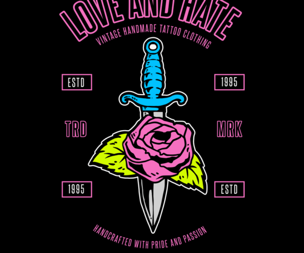 Love & Hate - Dagger and Rose