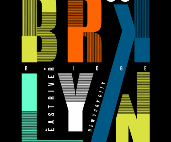 Brooklyn Bridge - Modern Typography