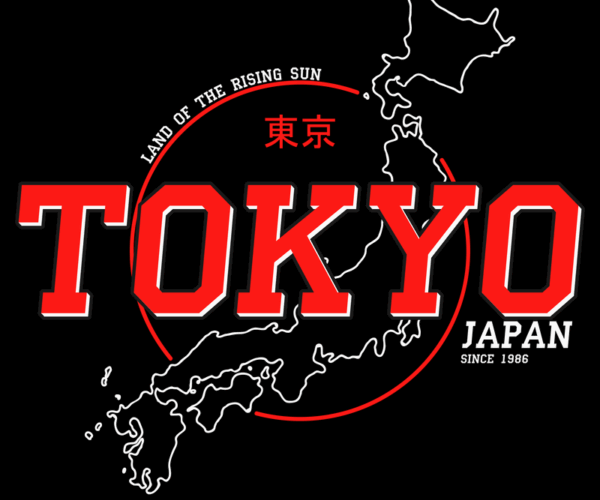 Tokyo Map - Vintage Travel Design