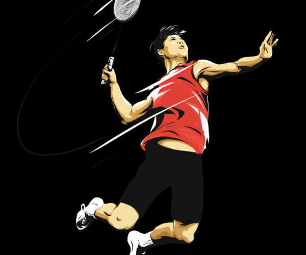 Badminton Smash - Dynamic Athlete