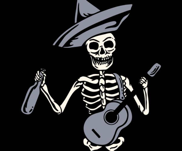 Mariachi Skeleton - Fiesta Skull