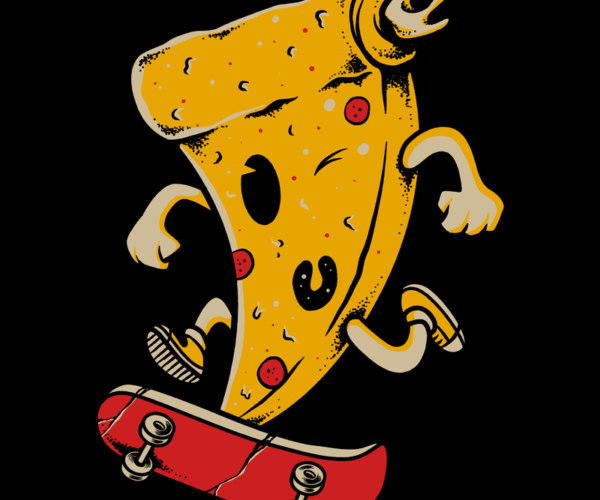 Pizza Slice - Skateboarding Fiend