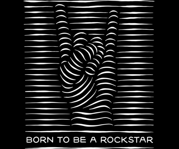 Rockstar Hand Sign - Geometric Edition