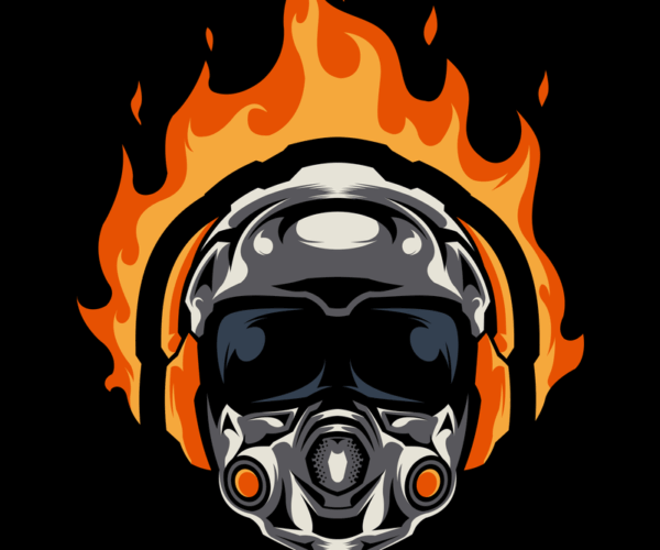 Cyberpunk Pilot - Flaming Flight