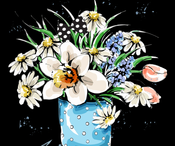 Polka Dot Spring - Floral Arrangement