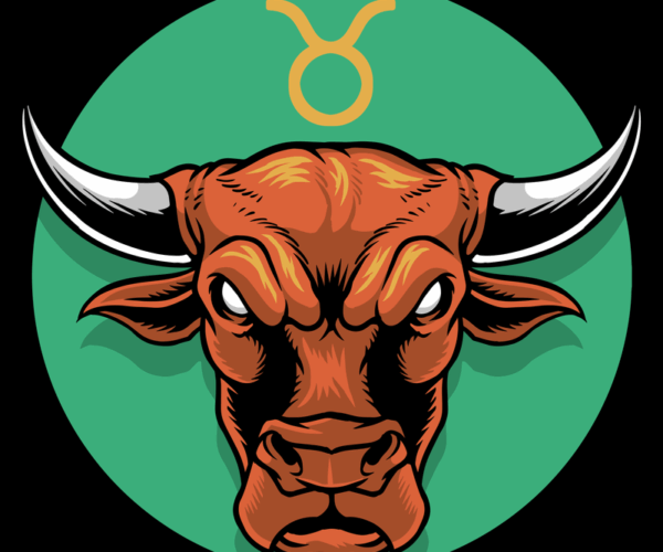 Taurus Zodiac - Raging Bull Vector Art