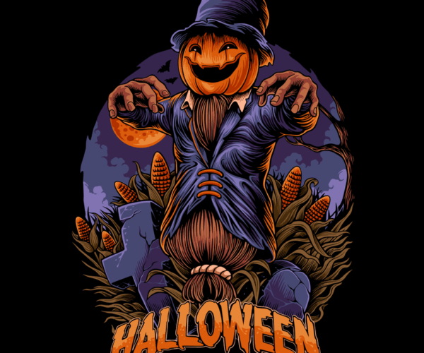 Halloween Scarecrow - Spooky Crop Keeper