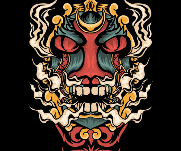 Oni Mask - Mystical Warrior