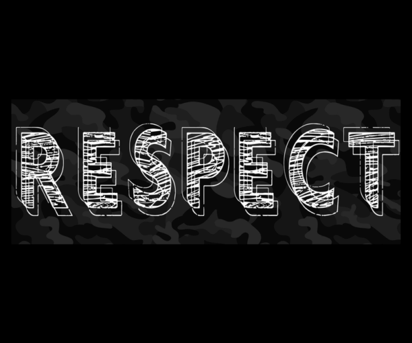 Respect Typography - Camo Edition