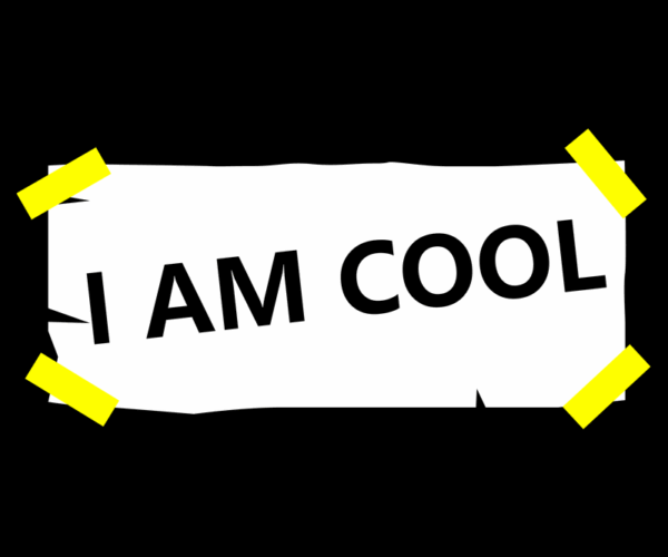 I AM COOL - Taped Note