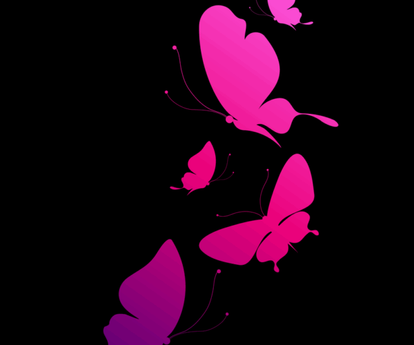 Butterfly Flight - Ombre Gradient