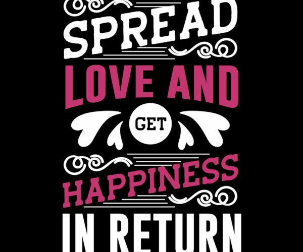 Spread Love Graphic - Motivational Design