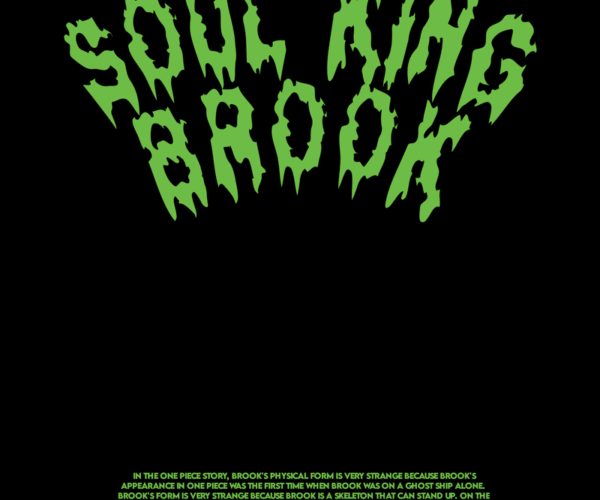 Soul King Brook - Spooky Typography