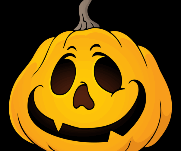Carved Pumpkin - Smiling Jack O'Lantern