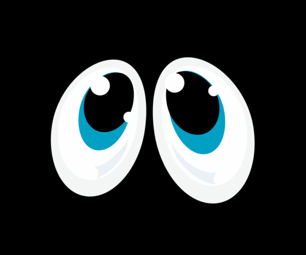 Anxious Gaze - Cartoon Emotion