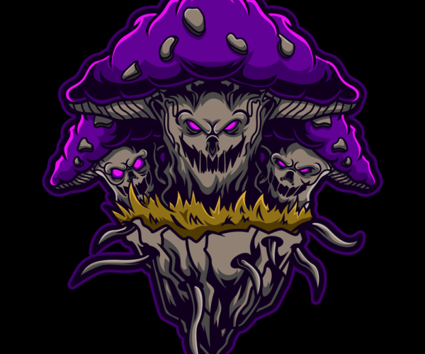 Spooky Mushroom - Skull Variant