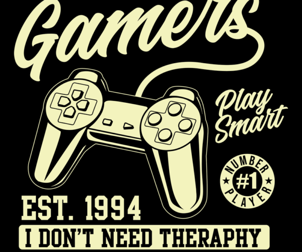 Gamers Joystick - Established Year Design