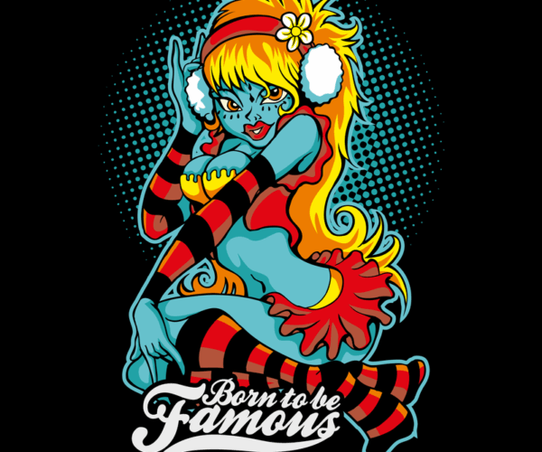 Zombie Pin-Up - Famous Diva